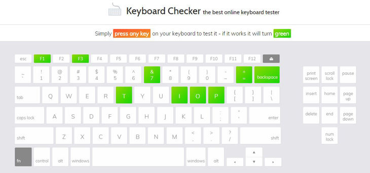 keyboard checker